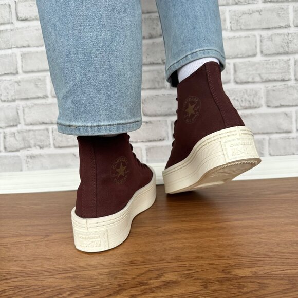 Converse Chuck Taylor Lift Platform Hi Suede Fleece Lining 8.5 Wmn Shoes A06783C - Picture 4 of 11